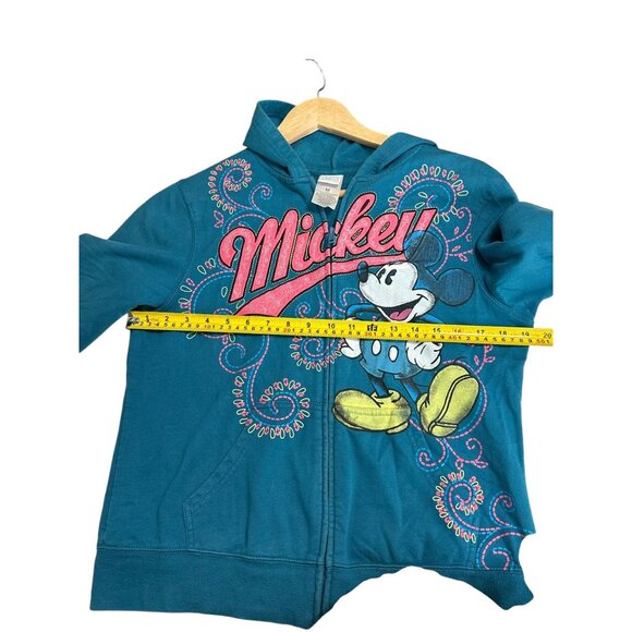 Disney Mickey‎ Mouse zip up Jacket Womens Sized M Casual Embroidered Relaxed Y2K - Picture 8 of 9